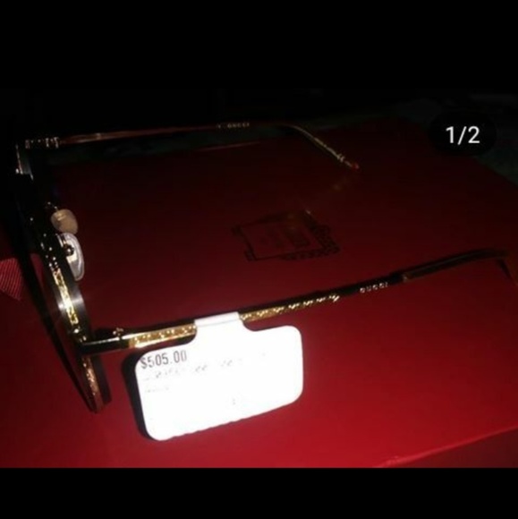 Gold gucci sun glasses - Picture 1 of 2